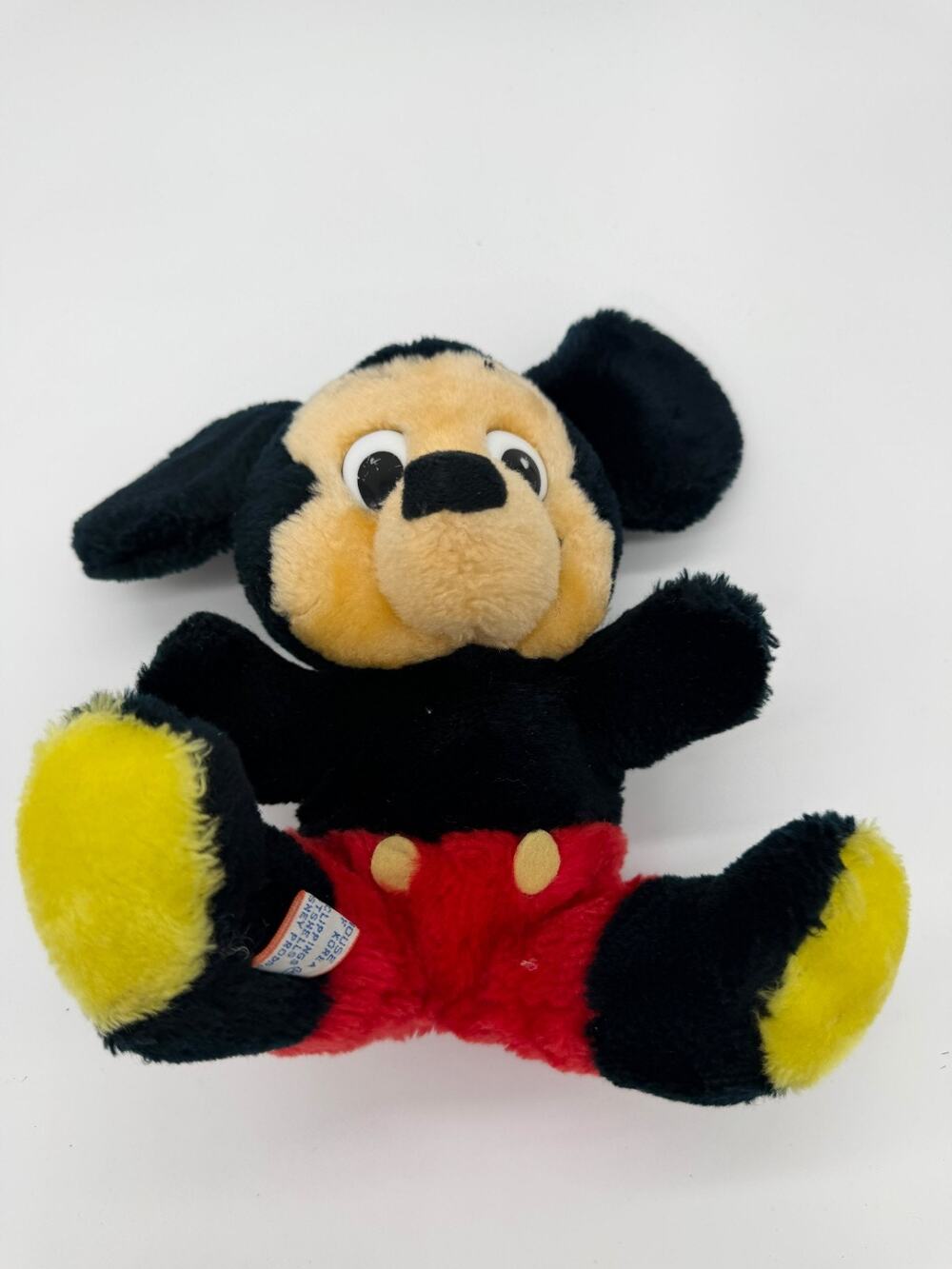 Vintage Mickey Mouse Stuffed Animal Plush Korea Made 8"